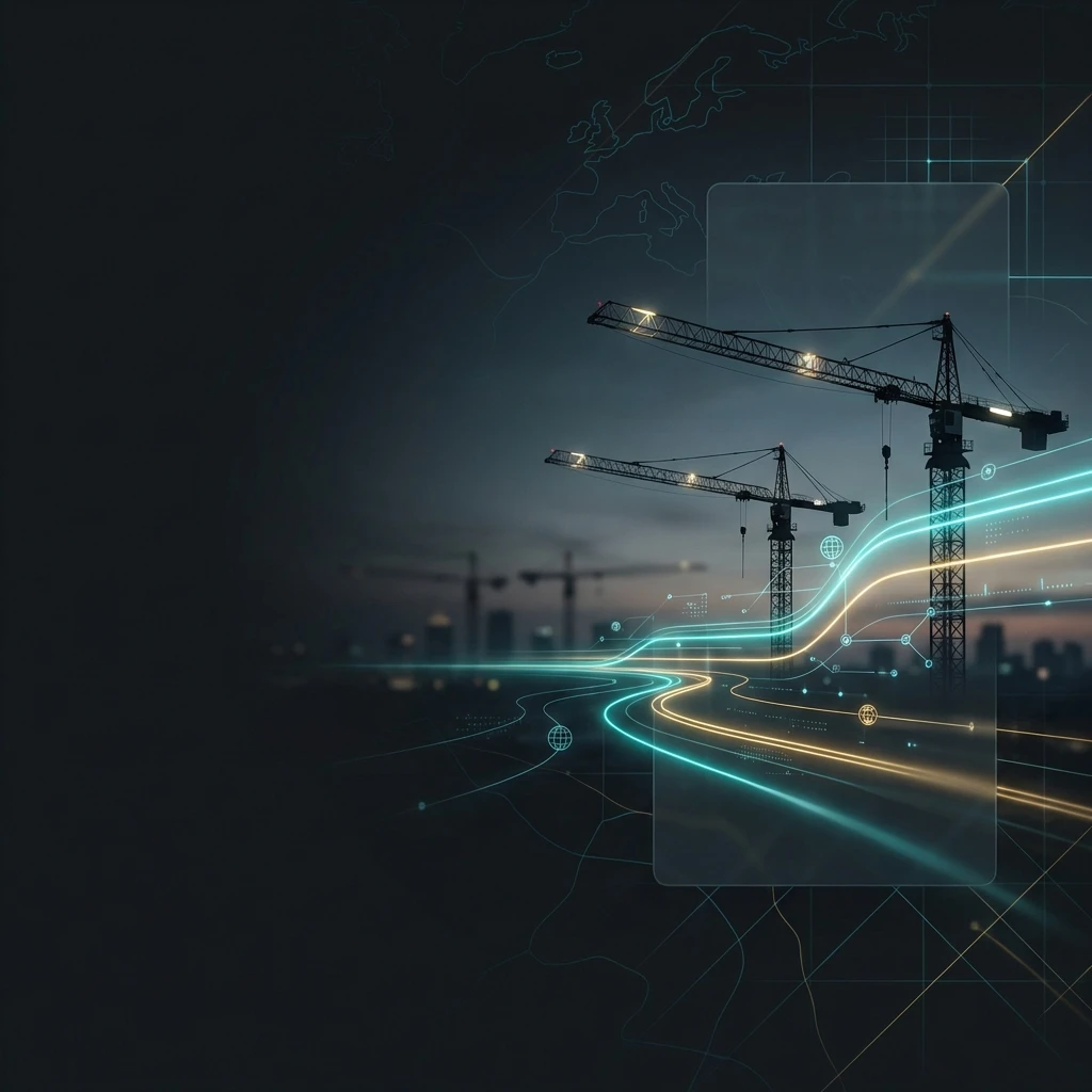 Construction cranes at Mopa Airport Commercial Zone