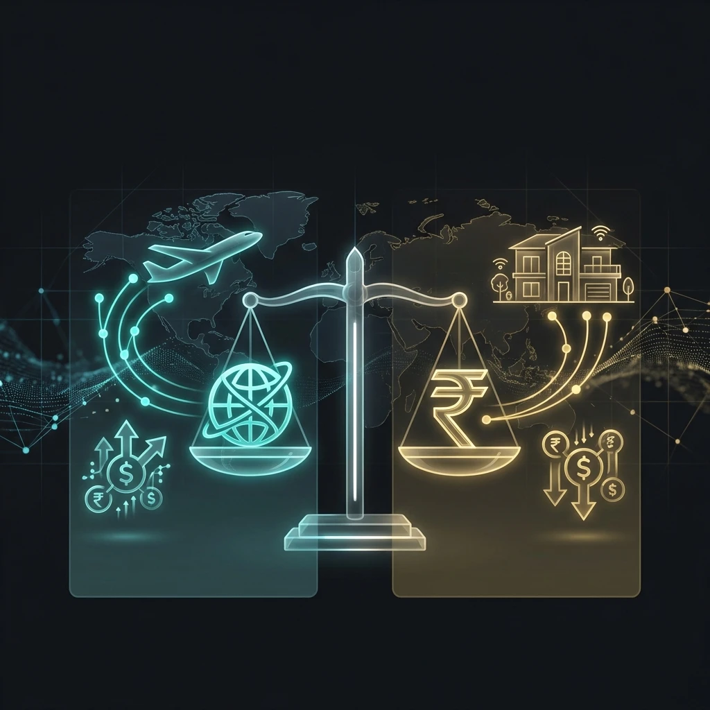 Flowchart comparison of NRE and NRO accounts